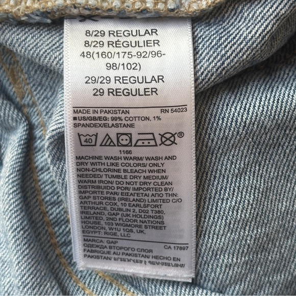 GAP Denim Universal Slim Boyfriend Jeans Women’s Size 8/29R Raw Hem - Picture 5 of 8
